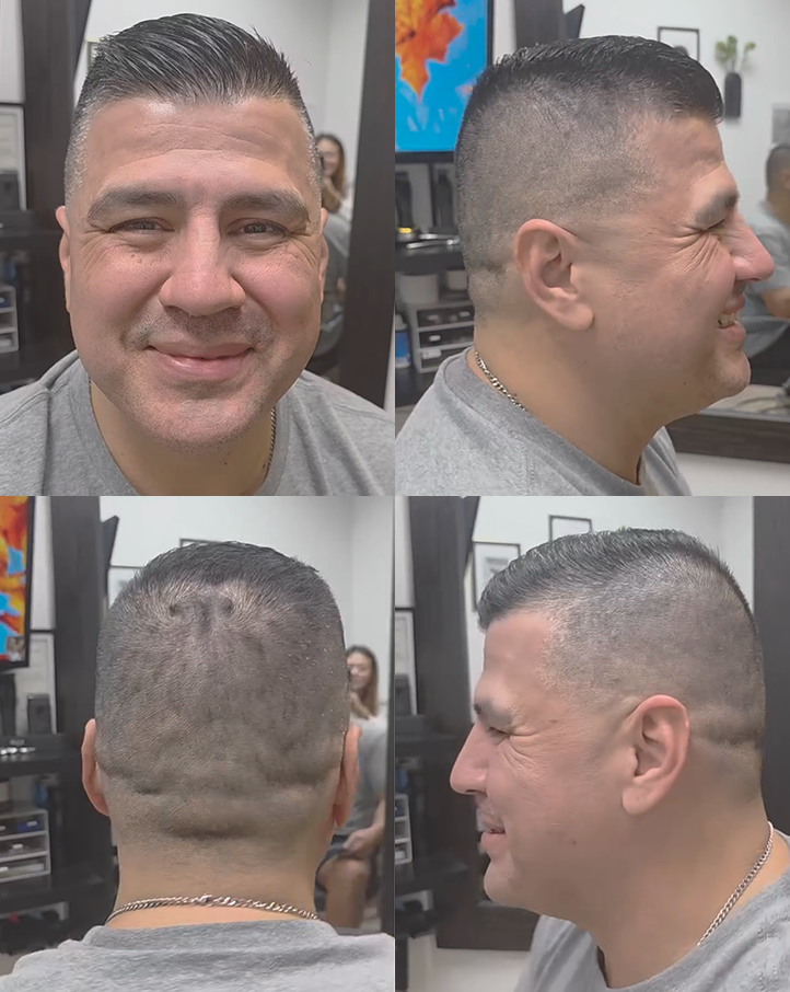 Customer haircut showcase 2
