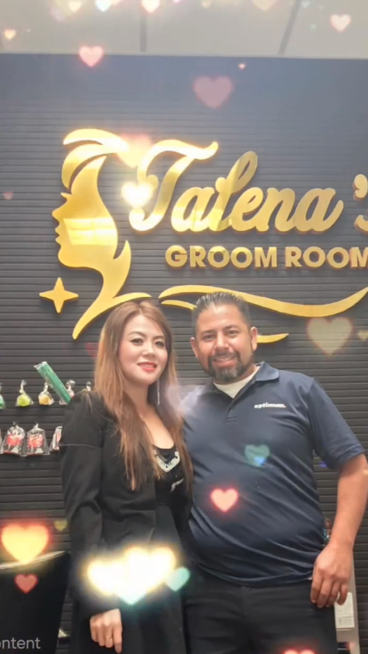 Talena with customer