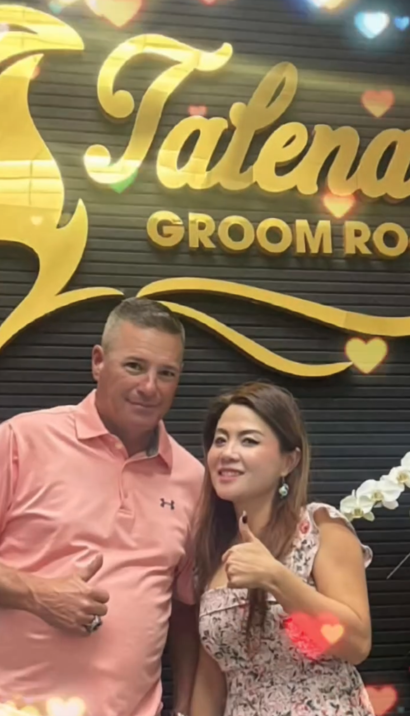 Talena with customer