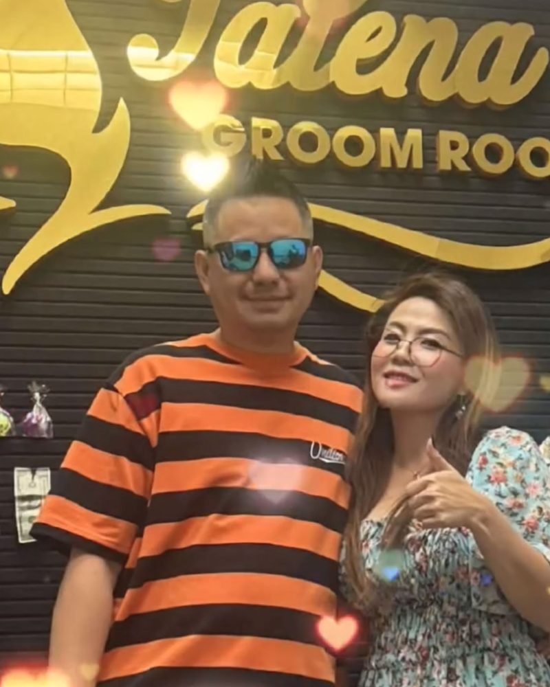 Talena with customer