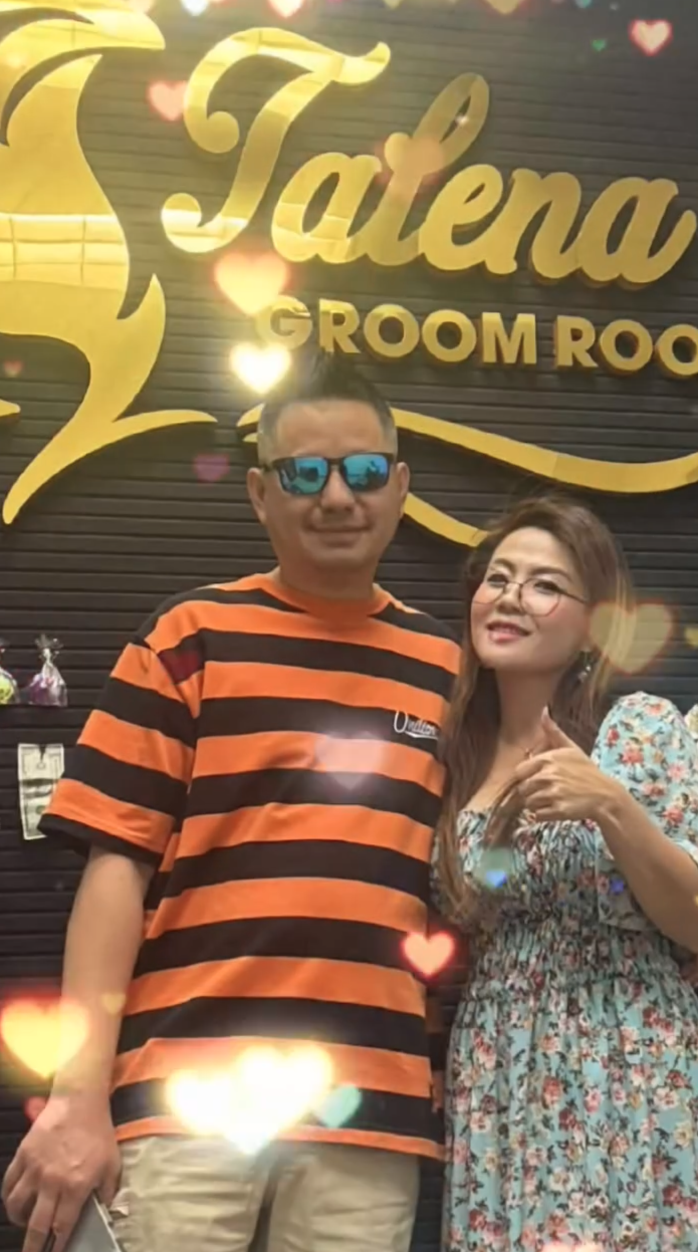 Talena with customer