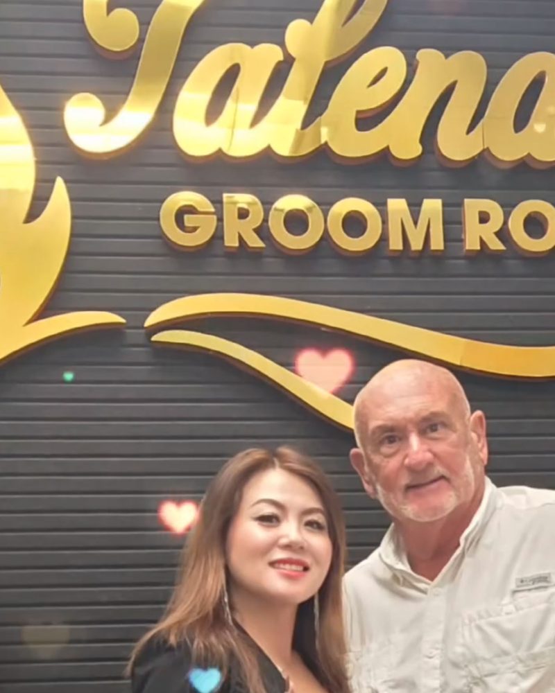 Talena with customer