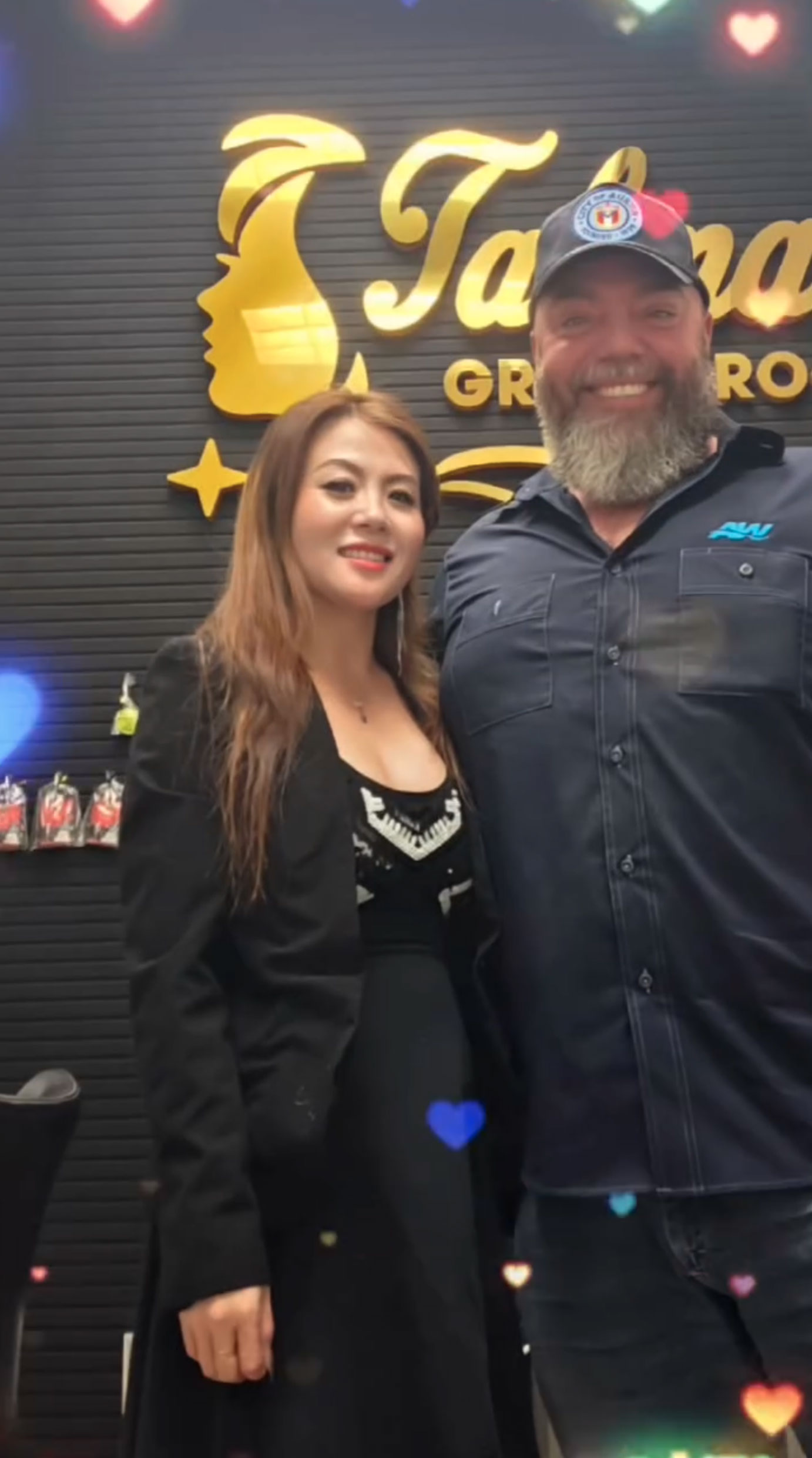 Talena with customer