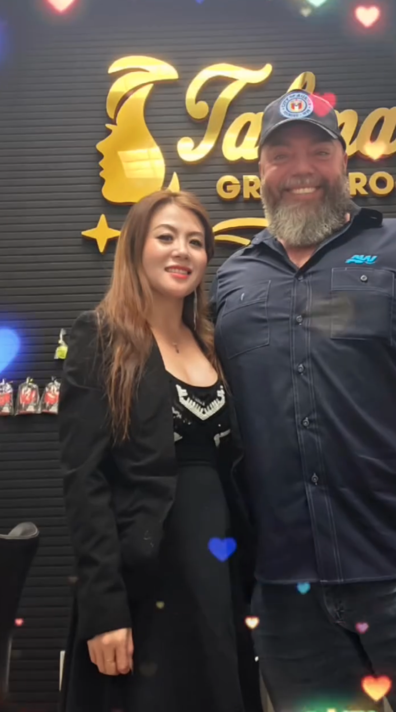 Talena with customer