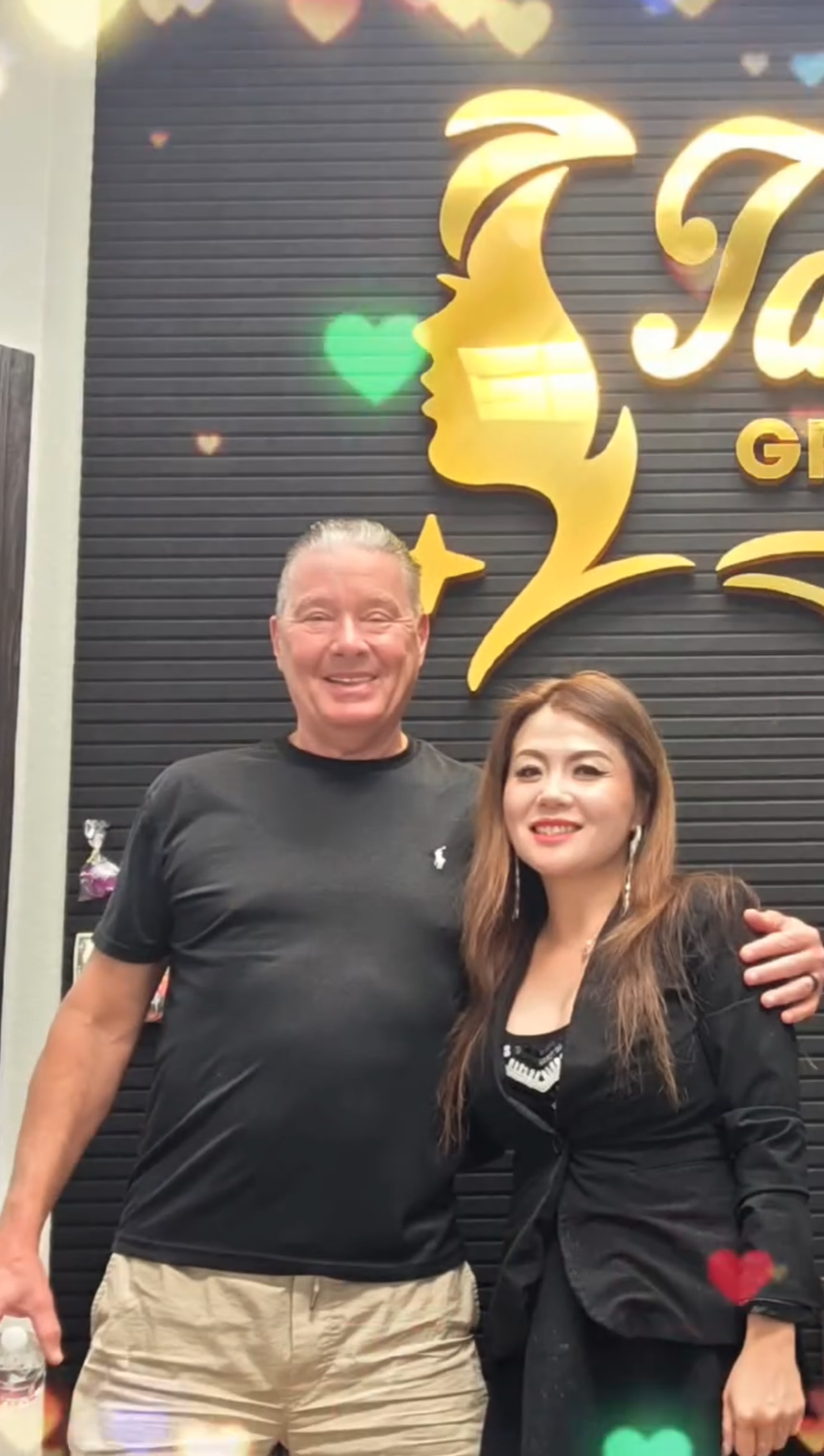 Talena with customer