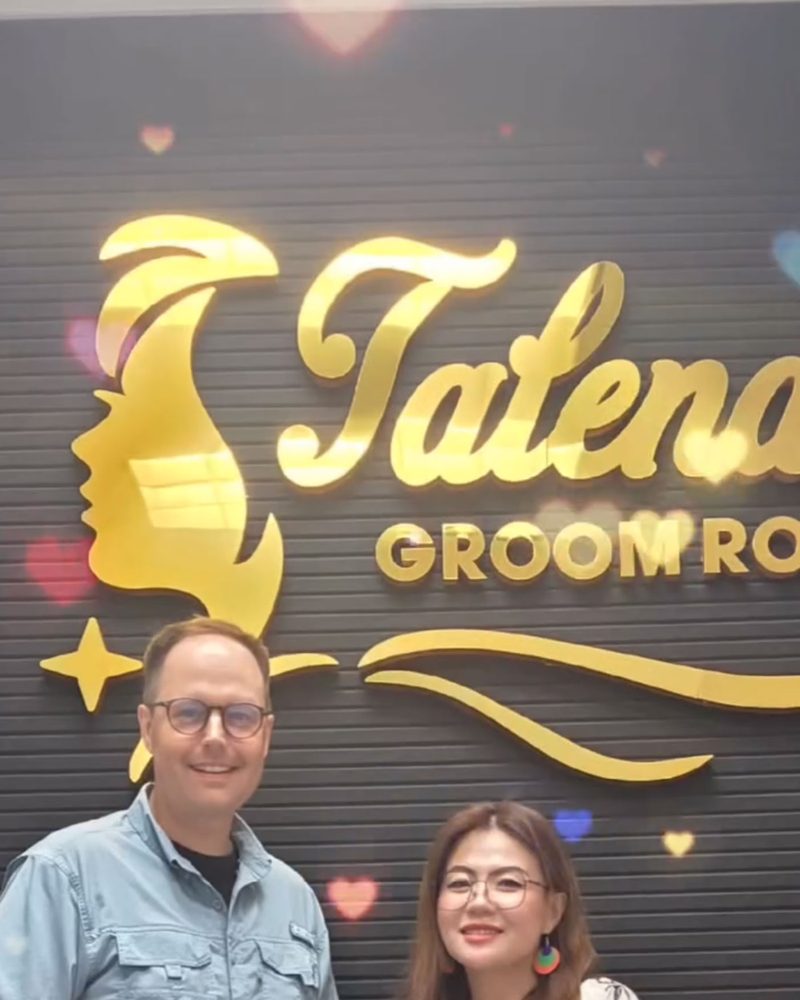 Talena with customer