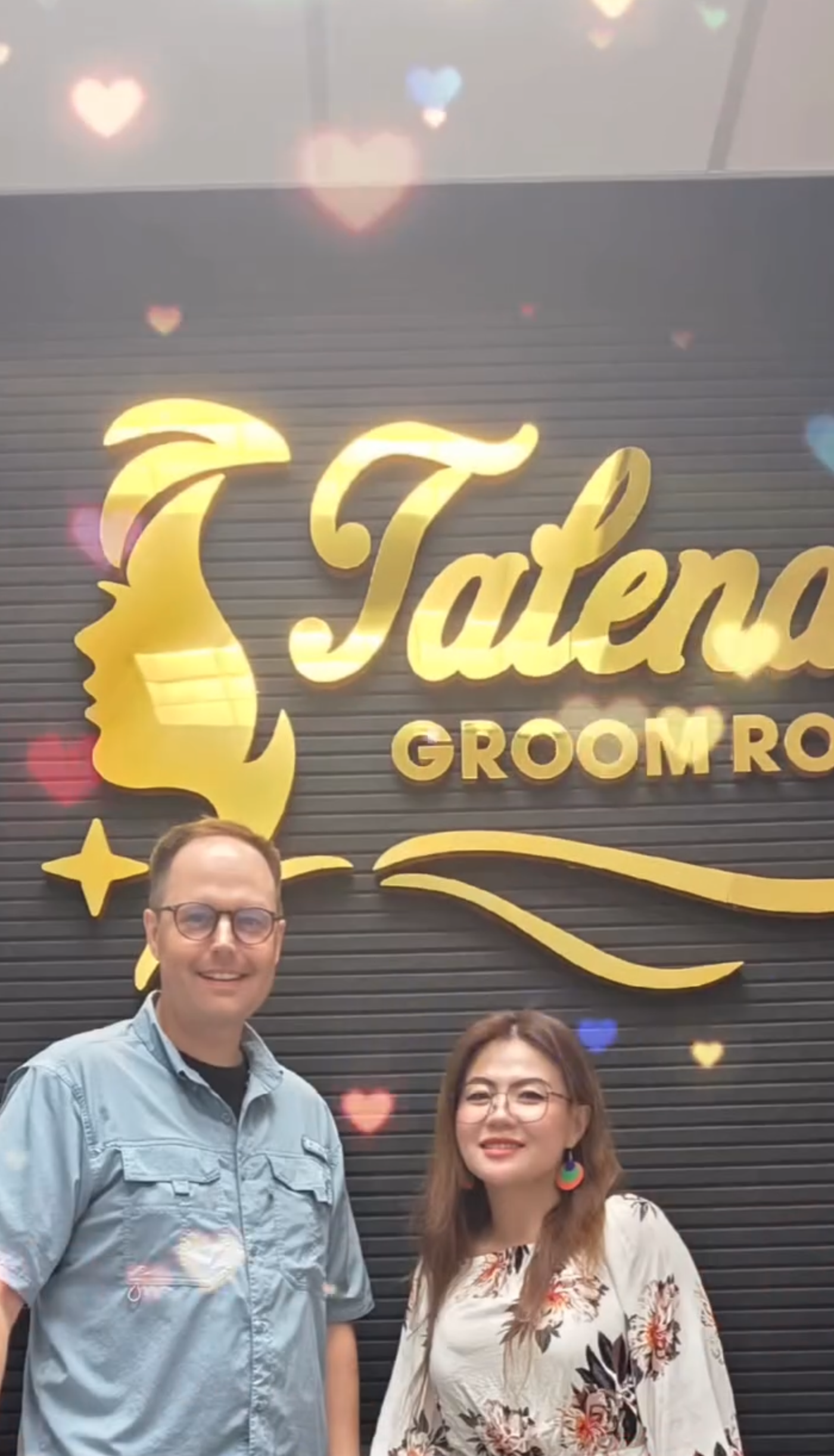 Talena with customer
