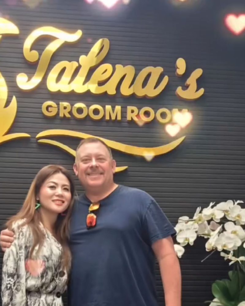 Talena with customer