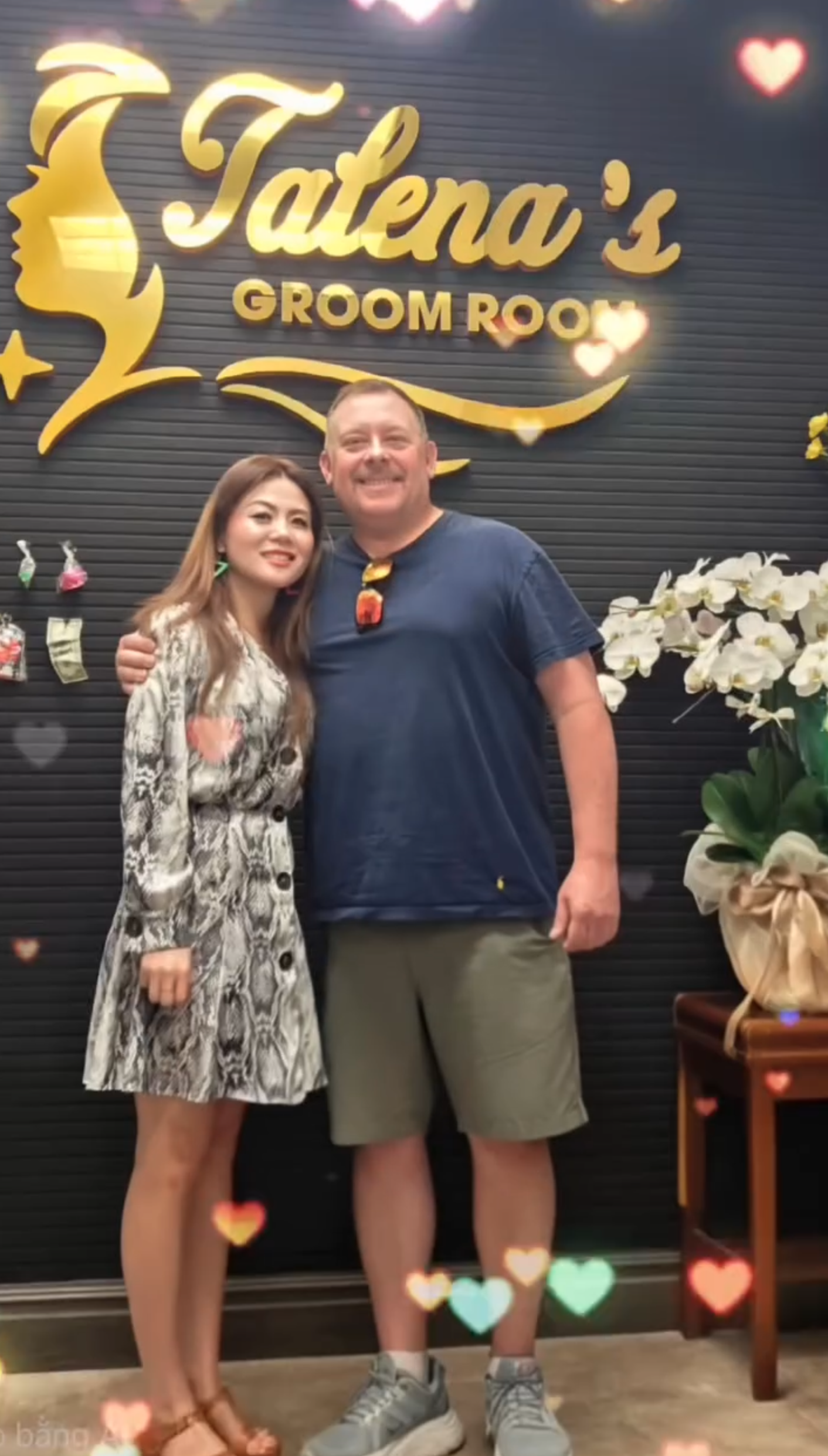 Talena with customer